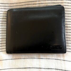 Black Leather Tumi Wallet